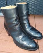 Tony Mora mt.39 enkellaarsjes zwart leer en rubber zool, Zwart, Lage of Enkellaarzen, Ophalen of Verzenden, Zo goed als nieuw