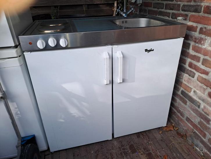 Whirlpool Noodkeuken noodkeukenblok mobiele keuken, Huis en Inrichting, Keuken | Complete keukens, Zo goed als nieuw, Staal of Rvs