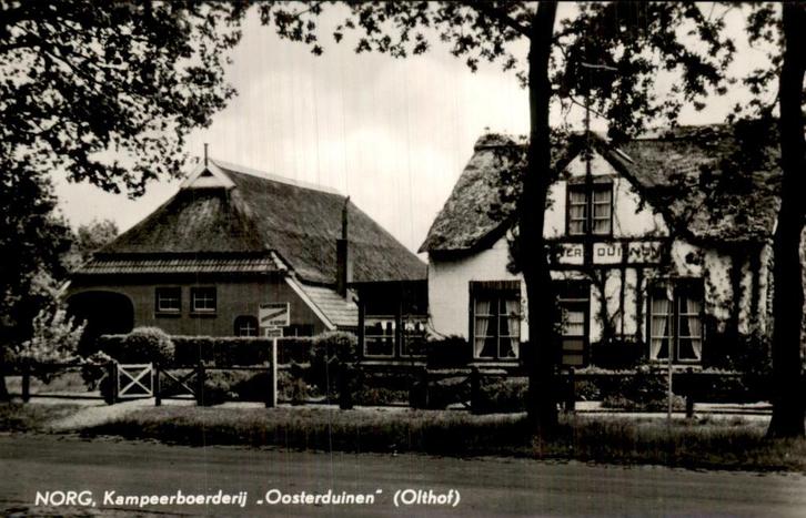 Norg - Kampeerboerderij Oosterduinen, Verzamelen, Ansichtkaarten | Nederland, Ongelopen, Drenthe, Voor 1920, Ophalen of Verzenden
