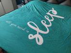 All you need is sleep Lits-jumeaux dekbedovertrek diverse, Ophalen of Verzenden, Zo goed als nieuw, Tweepersoons, Dekbedovertrek