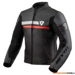 REVIT! Mile Motorjas, Zwart-Rood, Motoren, Kleding | Motorkleding, Ophalen of Verzenden, Nieuw met kaartje