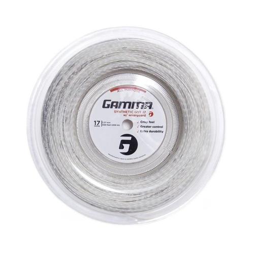 Gamma Tennisstring Synthetic Gut w/WearGuard 17 (1.27 mm) Wh, Sport en Fitness, Tennis, Nieuw, Grip of Snaar, Overige merken, L00