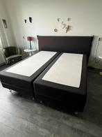 Boxspring 180x200 verstelbaar, Ophalen, Bruin, Tweepersoons, Zo goed als nieuw