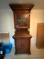 Antieke Mechelse Kast met Glas in Lood, Antiek en Kunst, Antiek | Meubels | Kasten, Ophalen