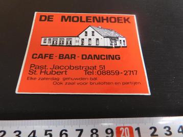 sticker St. Hubert DE MOLENHOEK cafe bar dancing Past, Jacob beschikbaar voor biedingen