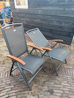 Hartman Tuinstoelen - 2 stuks, Ophalen of Verzenden, Gebruikt, Aluminium, Inklapbaar