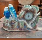 Vintage JEMA Holland Porseleinen Parkieten Klok, Ophalen of Verzenden