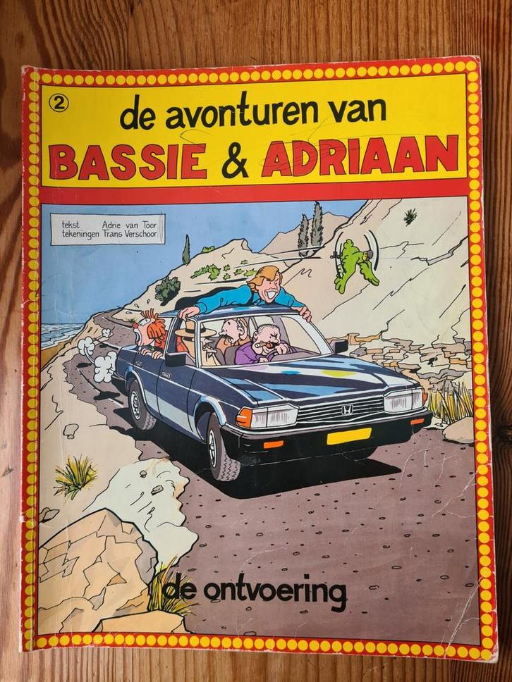 BASSIE & ADRIAAN 1983 GESIGNEERDE strip De ontvoering 2, Verzamelen, Muziek, Artiesten en Beroemdheden, Gebruikt, Boek, Tijdschrift of Artikel