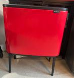 Brabantia prullenbak Touch prullenbak BO 3x 11liter - Rood, Ophalen, Gebruikt, 50 tot 75 cm, Metaal