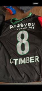 Gesigneerd Feyenoord uitshirt Timber, Verzamelen, Sportartikelen en Voetbal, Ophalen of Verzenden, Zo goed als nieuw, Shirt