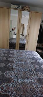Grote Kledingkast met Houtstructuur - 220x195, Ophalen, 50 tot 75 cm, 200 cm of meer, 200 cm of meer