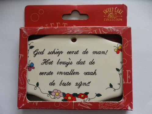 Sweet Lake Collection spreuk Spreukentegel Tegel met Magneet, Verzamelen, Overige Verzamelen, Nieuw, Ophalen of Verzenden