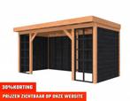 Tuinhuisje - houten veranda - schuren - glazen schuifwanden, Nieuw, Ophalen of Verzenden, Hout