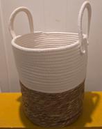 Mooie mand met 2 handvaten, Ophalen of Verzenden, Zo goed als nieuw, Rond, Riet