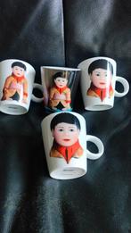 Set van 4 Leo Pors mokken (Tokutato), Ophalen of Verzenden, Gebruikt