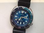 Seiko turtle prospex duikhorloge blue lagoon limited edition, Ophalen, Gebruikt, Staal, Polshorloge