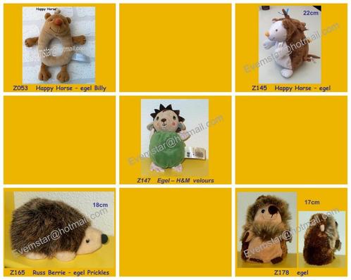 Egel Egeltje H&M Russ Berrie Happy Horse, Kinderen en Baby's, Speelgoed | Knuffels en Pluche, Zo goed als nieuw, Ophalen