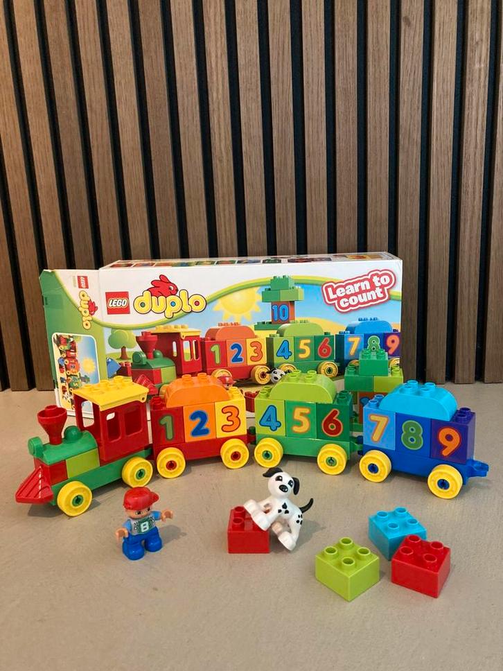 Duplo cijfertrein, Kinderen en Baby's, Speelgoed | Bouwstenen, Gebruikt, Ophalen of Verzenden