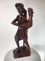 Prachtig Balinees Indisch houtsnijwerk hanenvechter, haan, Antiek en Kunst, Kunst | Beelden en Houtsnijwerken, Ophalen of Verzenden