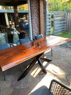 Boomstamtafel 2.20 lang, 200 cm of meer, Zo goed als nieuw, Rechthoekig, 50 tot 100 cm