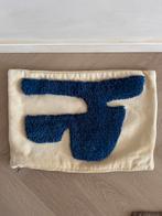 Ferm Living Lay Kussenhoes - Sierkussen Beige/Blauw, Ophalen of Verzenden, Zo goed als nieuw, Beige, Rechthoekig