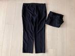 Heren 2x Broek Pantalon Lang Donkerblauw maat 58, Ophalen of Verzenden, Zo goed als nieuw, Maat 56/58 (XL), Blauw