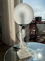 Art Deco Walther & Söhne mat glazen tafellamp 1930s, Ophalen of Verzenden, Gebruikt, Glas, Minder dan 50 cm