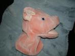 groot varkens handpop roze met blauwe ogen kigro, Ophalen of Verzenden, Zo goed als nieuw, Overige typen