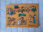 Yogi Bear 1991 Houten dopjes-knoppen puzzel 6 stukjes, Ophalen of Verzenden, Gebruikt, Tv, Overige typen