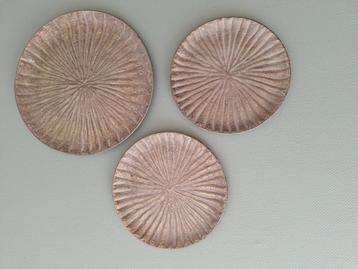 Ronde Wanddecoratie - Set van 3 beschikbaar voor biedingen