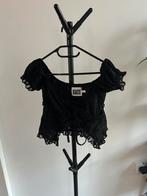 Zwarte crop top maat 36 Reclaimed Vintage, Zwart, Nieuw, Ophalen of Verzenden, Korte mouw