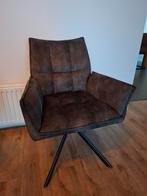 Draaibare Eetkamerstoelen (2 stuks), Huis en Inrichting, Minder dan 75 cm, Ophalen of Verzenden, Zo goed als nieuw, Metaal
