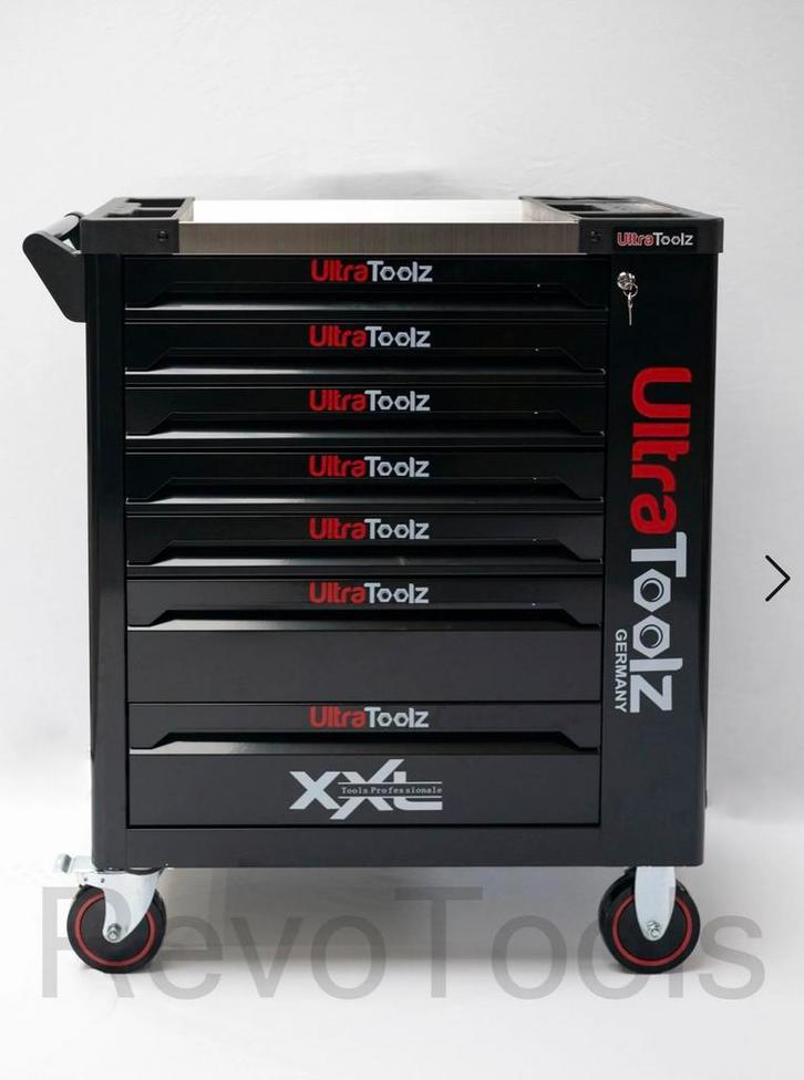 Ultratoolz Gereedschapswagen gevuld 419delig Momentsleutel, Doe-het-zelf en Verbouw, Gereedschap | Handgereedschap, Nieuw, Ophalen of Verzenden