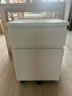 Witte Malm ladekast - Praktisch en stijlvol, Ophalen, Gebruikt, 1 of 2 laden, Minder dan 100 cm