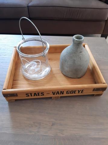 STOER & SOBER decoratie dienblad, evt.met kruik/ windlicht.  beschikbaar voor biedingen