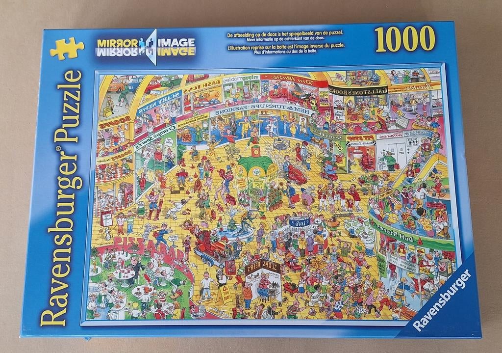 Puzzel ( in spiegelbeeld puzzelen) 1000 st., Ophalen, 500 t/m 1500 stukjes, Zo goed als nieuw