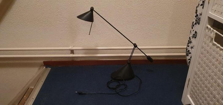 te koop ijzeren zwarte buro lamp 60 cm hoog, Huis en Inrichting, Lampen | Tafellampen, Nieuw, 50 tot 75 cm, Metaal, Ophalen of Verzenden