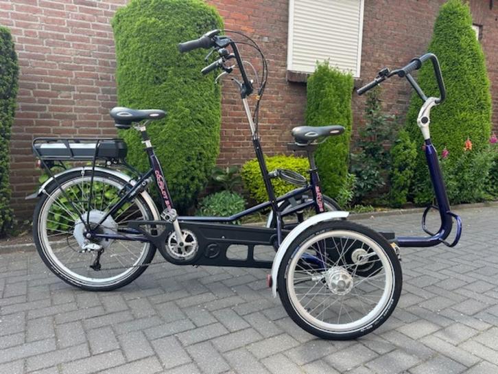 Huka Copilot Mature 26" tandem - Originele Elektr Onderst., Fietsen en Brommers, Fietsen | Driewielfietsen, Zo goed als nieuw
