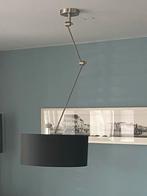 Plafondlamp met Knikarm en zwarte stoffen kap 45 cm, Huis en Inrichting, Lampen | Hanglampen, Minder dan 50 cm, Stof, Ophalen of Verzenden