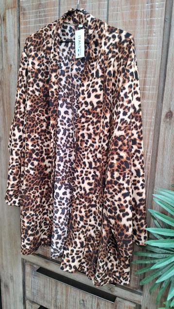 Summersale !! Leuke tuniek in tijgerprint ! Ruim ! Maat 54 beschikbaar voor biedingen