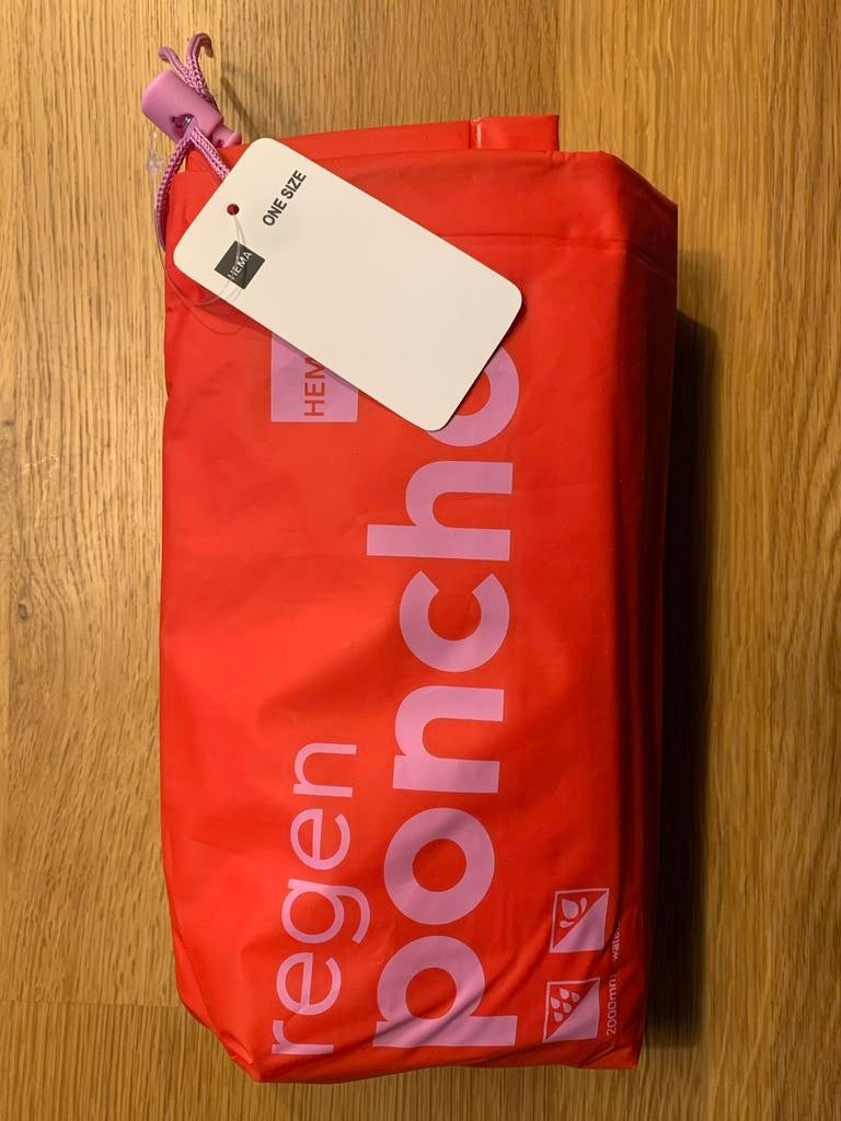 HEMA Regenponcho - Nieuw in verpakking!, Ophalen of Verzenden, Nieuw, Regenponcho, Heren