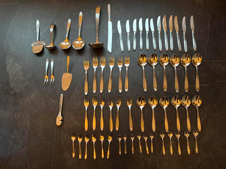 GERO Zilmeta bestek, Huis en Inrichting, Keuken | Bestek, Zo goed als nieuw, Bestekset, Rvs of Chroom, Ophalen of Verzenden