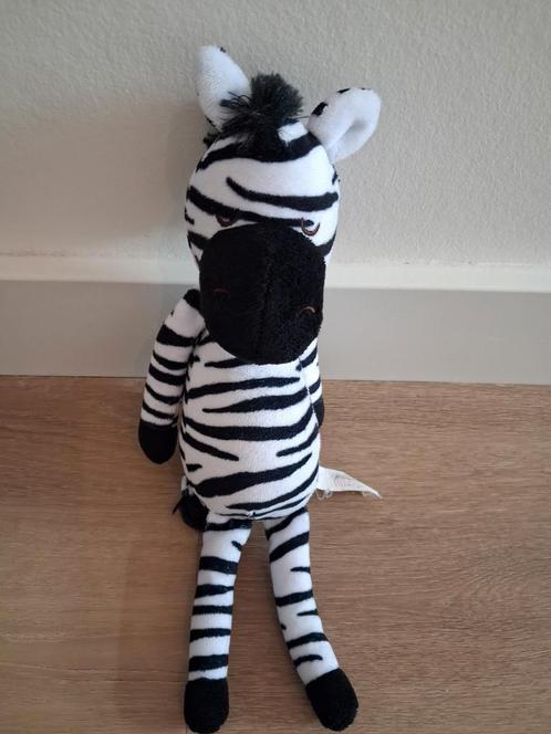 Knuffel Dierendorpje zebra zwart wit K9515, Kinderen en Baby's, Speelgoed | Knuffels en Pluche, Zo goed als nieuw, Ophalen of Verzenden