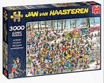 Op glad ijs 3000 Jan v Haasteren, Hobby en Vrije tijd, Denksport en Puzzels, Ophalen of Verzenden, Meer dan 1500 stukjes, Zo goed als nieuw