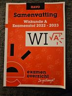 ExamenOverzicht - Samenvatting Examenstof Wiskunde A HAVO, Nederlands, Ophalen of Verzenden, Zo goed als nieuw, ExamenOverzicht