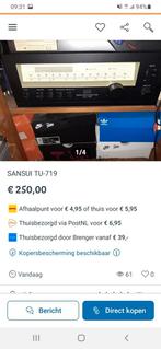 Sansui TU-719 LET OP LEES TEKST ONTVREEMD PRODUCT, Audio, Tv en Foto, Tuners, Ophalen of Verzenden, Zo goed als nieuw, Analoog
