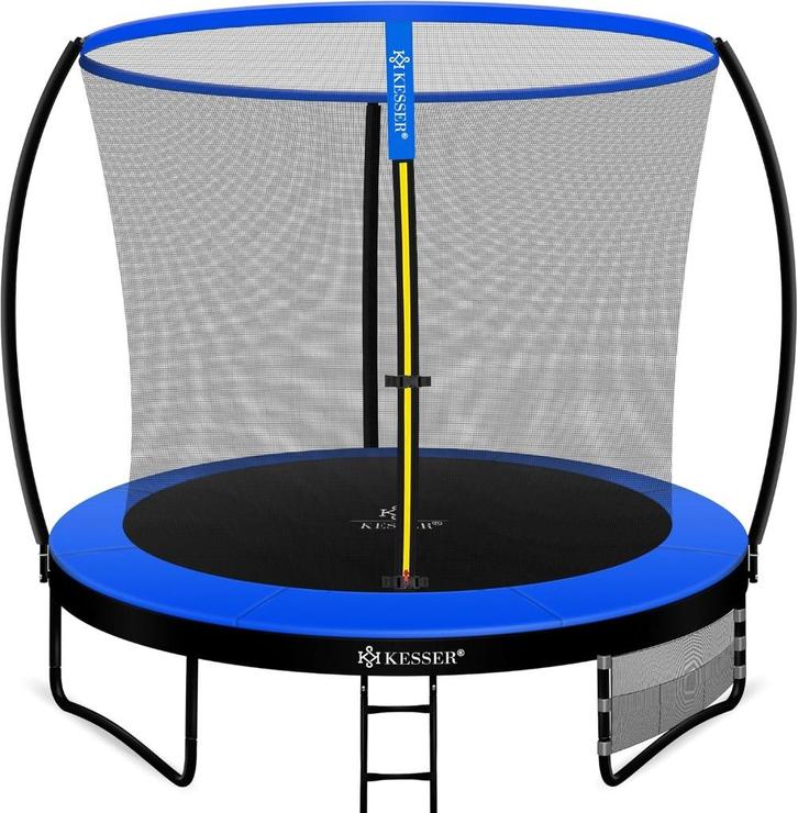KESSER Trampoline 305 cm  tot 150 kg Blauw/Zwart, Kinderen en Baby's, Speelgoed | Buiten | Trampolines, Nieuw, Ophalen