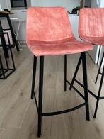 Velvet Barstoelen Giga Meubel (prijs is voor 2 stoelen), Huis en Inrichting, Barkrukken, 2 krukken, 60 tot 90 cm, Zo goed als nieuw