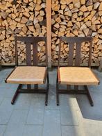 2 retro stoelen/vintage chairs- fraaie vormgeving, Huis en Inrichting, Ophalen