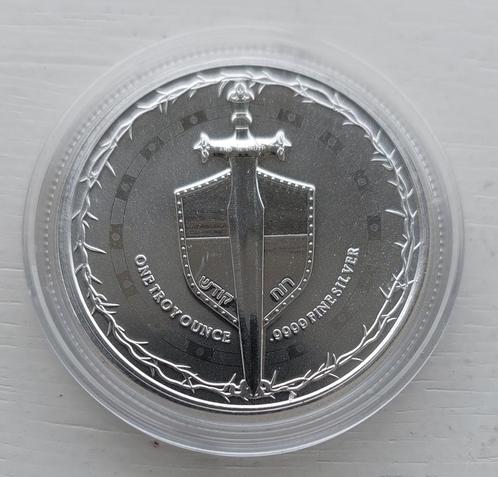 Zilveren 1 oz Sworth of Truth 2023., Postzegels en Munten, Munten | Oceanië, Losse munt, Zilver, Ophalen of Verzenden